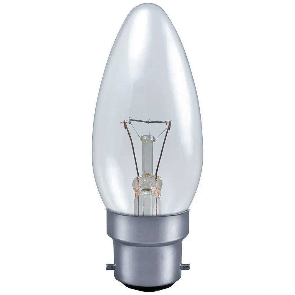 Sylvania  C40BC-SY - 240v 40w Ba22d 35mm Clear