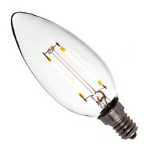 240v 3w E12 Filament LED Candle 2700°K 320lm - 0635635603847