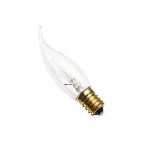 Candle 40w E14/SES 240v Clear "Coupe De Vente" Bent Tipped Light Bulb - 35mm