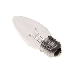240v 25w E27/ES 35mm Clear Candle Bulb - 0635635605490