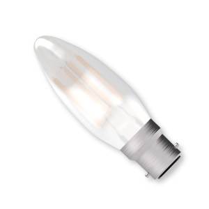 Filament LED Candle 240v 4w B22d Frosted Dimmable - BELL - 05312