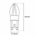 Caradok G9 2w Clear Dimmable LED Filament Bulb