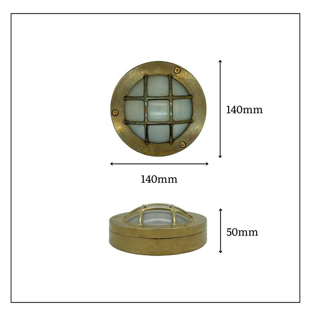 navigator solid brass compact mini bulkhead satin nickel