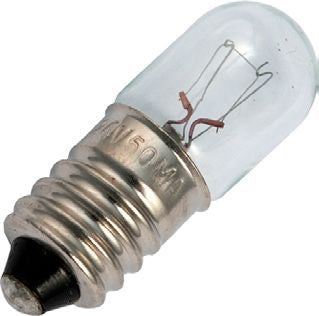 Schiefer E10 T10x28mm 48-60V 33-41mA 2W C-2F 2000h Clear 2500K Dimmable - 102855100