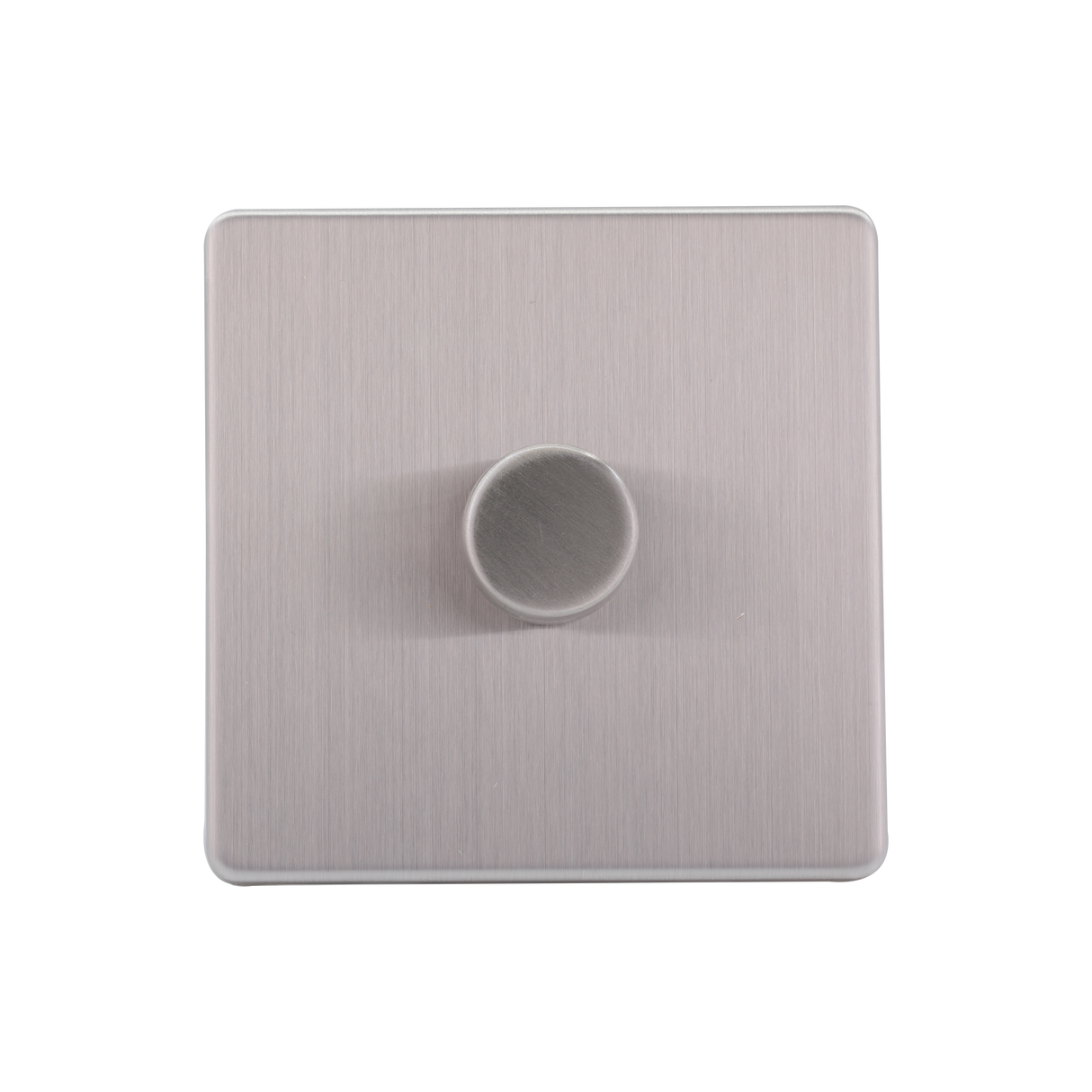 Caradok - The Flat - Screwless 1G LED Dimmer Brushed Chrome (Max 100W)