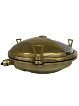 Navigator Solid Brass Eyelid Porthole Bulkhead - Antique Brass