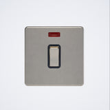 Screwless 20A DP Switch c/w Neon Brushed Chrome
