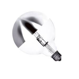LAES 982657 240v 28w E27 Crown Silver Globe 125mm Diameter