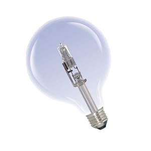 Halogen E/S Round 125mm 240v 28w E27 - Replaces 40w Standard Globe 125mm