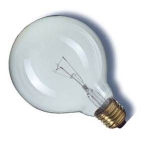 Obsolete Read Text : Large Globe Bulb 240v 60w E27/ES Clear 125mm Diameter