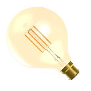 Filament LED G125 240v 4w Ba22d Amber Non Dimmable - Bell - 01436