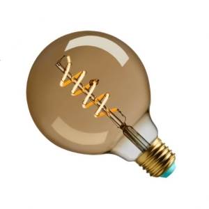 240v 4W E27 Gold 2000K G95 Dimmable Spiral Filament LED - WattNott- 1203261588