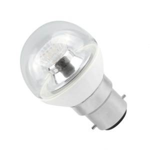 240 volt 4 watt B22d LED Clear Cool White Dimmable Golfball - Bell - 05147