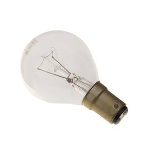 Golf Ball 25w Ba15d/SBC 240v Crompton Clear Light Bulb - 45mm