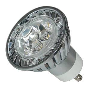 LED 5w GU10 240v PAR 16 High Power Deltech Green Light Bulb - GU10-M7G