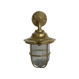 Navigator Goose Neck Wall Lantern - Antique Brass