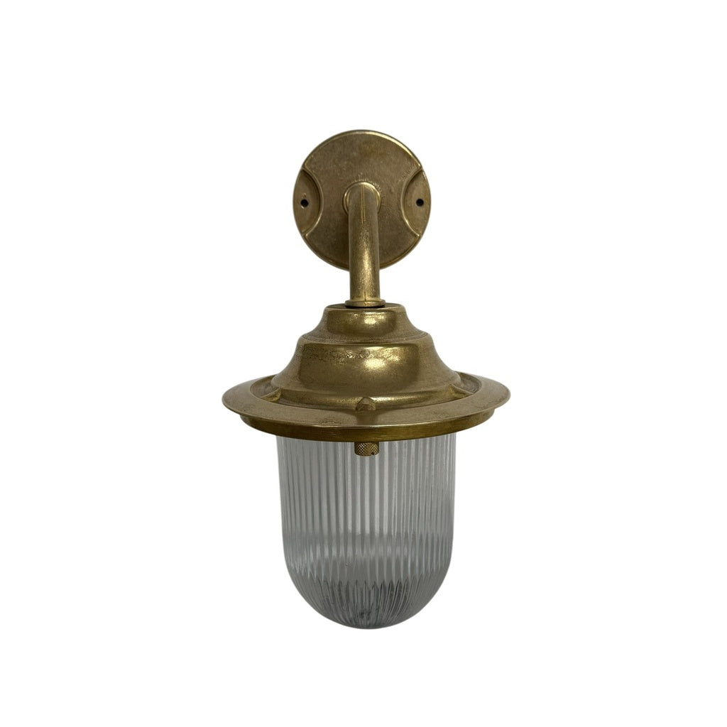 Navigator Goose Neck Wall Lantern Plain - Raw Brass