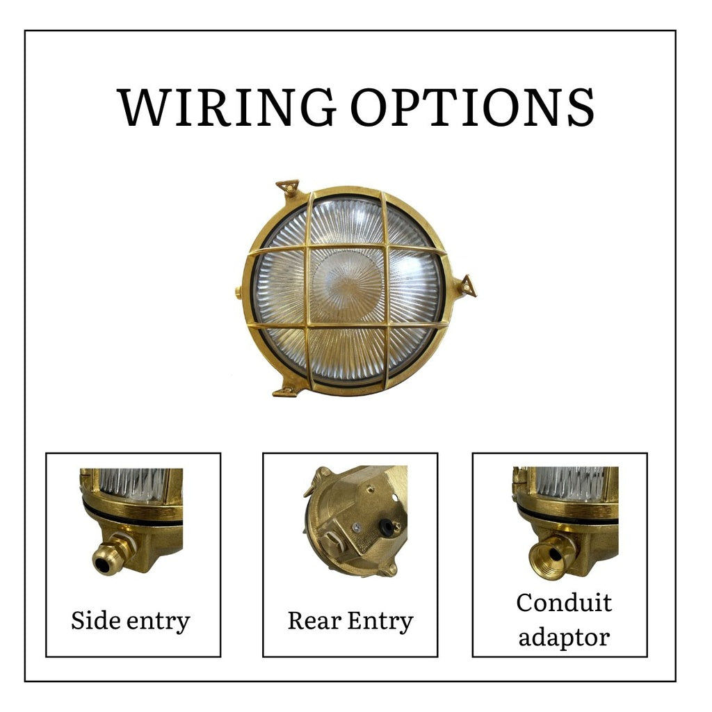 solid brass porthole bulkhead large 210mm x 90mm