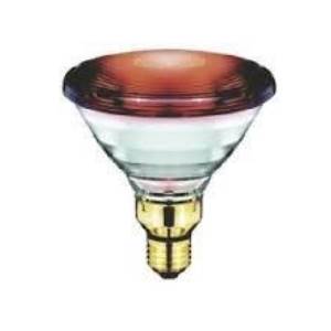 240v 150w E27 Red Hard Glass PAR38 Shatter Proof