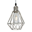 Knightsbridge CAG1BC Pendant Cage - Brushed Chrome Knightsbridge - Sparks Warehouse