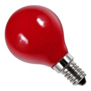 240 volt 1 watt E14 LED Golfball Red - L147215002