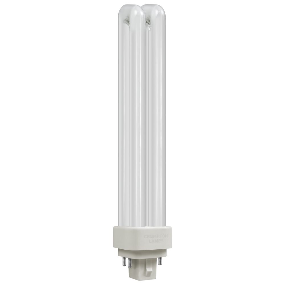 Crompton LDE26CW LED CFL Double Turn DE Type - 9W - 4000K - G24Q