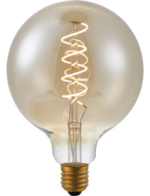 SPL LED E27 Filament FleX AX Globe G125x180mm 230V 160Lm 4W 2000K 920 360° AC Gold Dimmable 2000K Dimmable - LF023925305