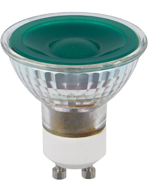 SPL LED GU10 MR16 Glass 50x54mm 230V 5W 38° AC Green Non-Dimmable K Non-Dimmable - L641770593