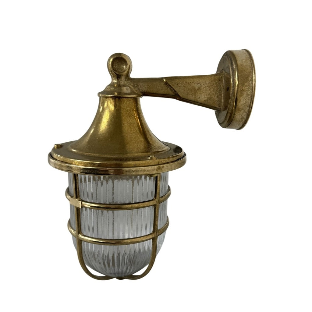 Navigator Large Wall Lantern - Raw Brass