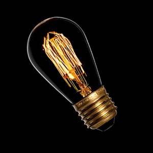 Danlamp 08030 Mini Edison Squirrel Cage 240v 40w E27. Looks like an early 1900's GLS Light Bulb