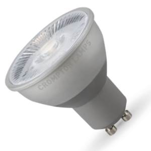 240v 7w Spot = 50w LED GU10 15° 2700K Dimmable 480lm - Crompton 9431