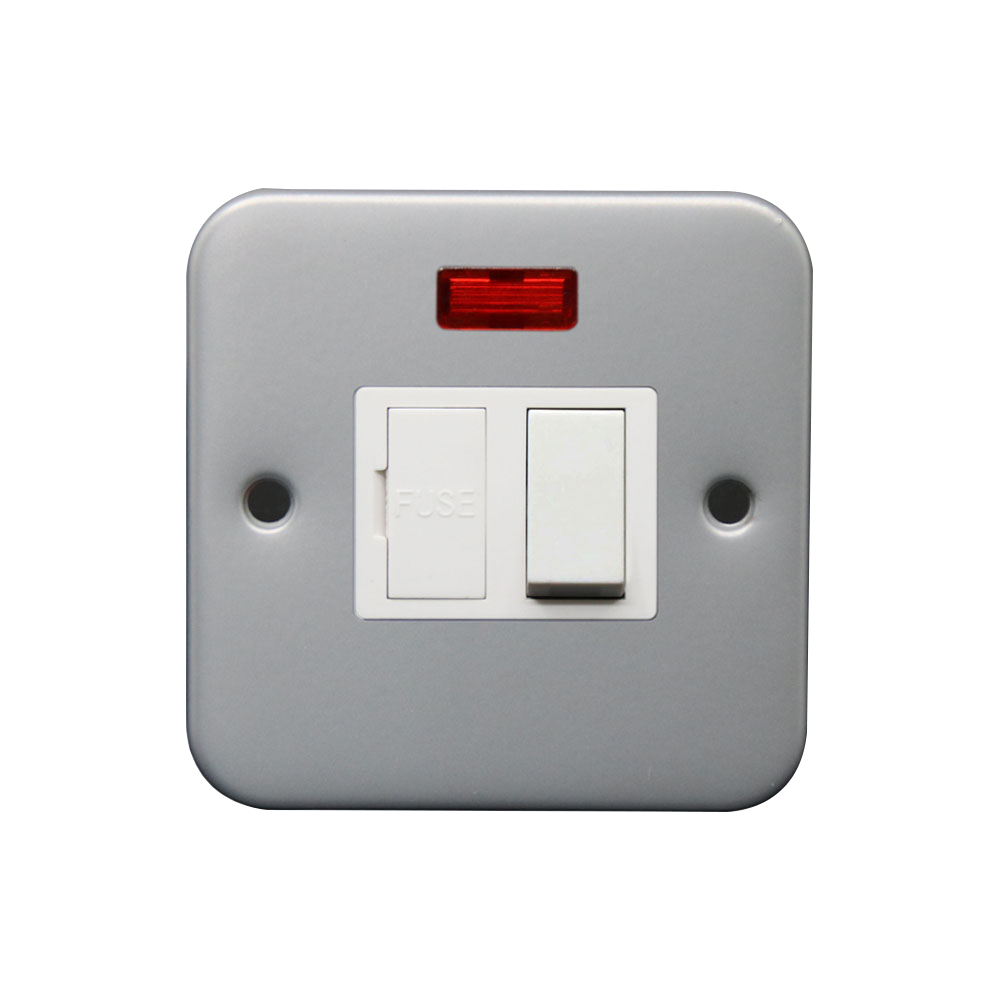 Caradok 13A Switched Spur Unit c/w Neon Metalclad