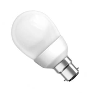 Osram Compact Fluorescent MiniBall 240v 20w Ba22d Col:825 G65X155mm