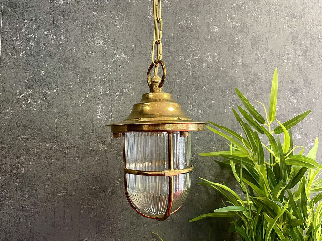 solid brass navigator pendant lantern antique brass
