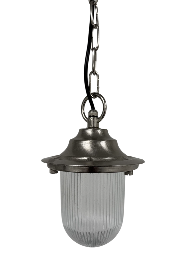 Navigator Pendant Lantern Plain - Satin Nickel