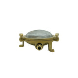 solid brass porthole plain frosted bulkhead g9 mini 140mm x 60mm