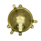 solid brass porthole plain frosted bulkhead g9 mini 140mm x 60mm