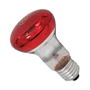 Spot Bulb Red 240v 60w E27 GE Lighting - Twin Pack