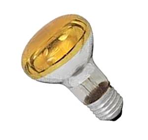 Spot Bulb Yellow 240v 60w E27/ES GE Lighting - Twin Pack
