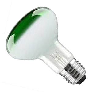 Spot Bulb Green 240v 60w E27/ES R80 Crompton Lighting