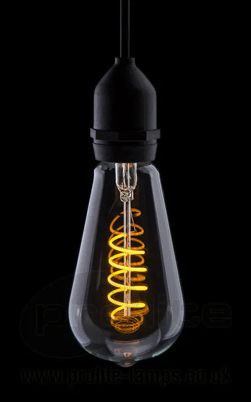 Funky Filament ST64 LED 240v 4w Ba222d/BC Yellow Dimmable
