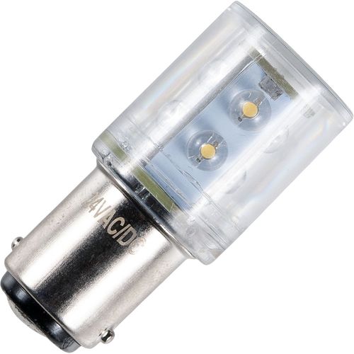 Schiefer Ba15d Stackled T20x46mm 24V 16mA 05W AC/DC 15Lm Green 4500K 6 leds K Non-Dimmable - 154637703