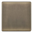 Selectric 5M-Plus Antique Brass 1 Gang Blank Plate