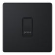 Selectric 5M-Plus Matt Black 1 Gang 10A Push to Make Switch with Black Insert
