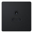 Selectric 5M-Plus Matt Black 1 Gang 5A Round Pin Socket with Black Insert