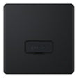 Selectric 5M-Plus Matt Black 13A Fused Connection Unit with Black Insert