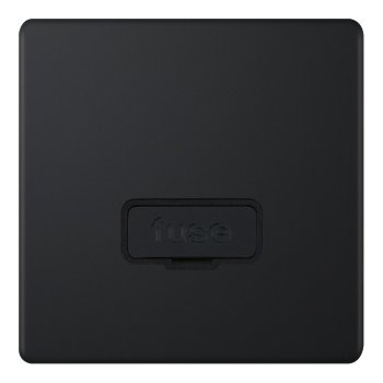 Selectric 5M-Plus Matt Black 13A Fused Connection Unit with Black Insert