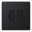 Selectric 5M-Plus Matt Black 13A DP Switched Fused Connection Unit with Black Insert