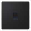 Selectric 5M-Plus Matt Black 1 Gang RJ11 Socket with Black Insert