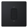 Selectric 5M-Plus Matt Black 1 Gang 45A DP Switch with Black Insert